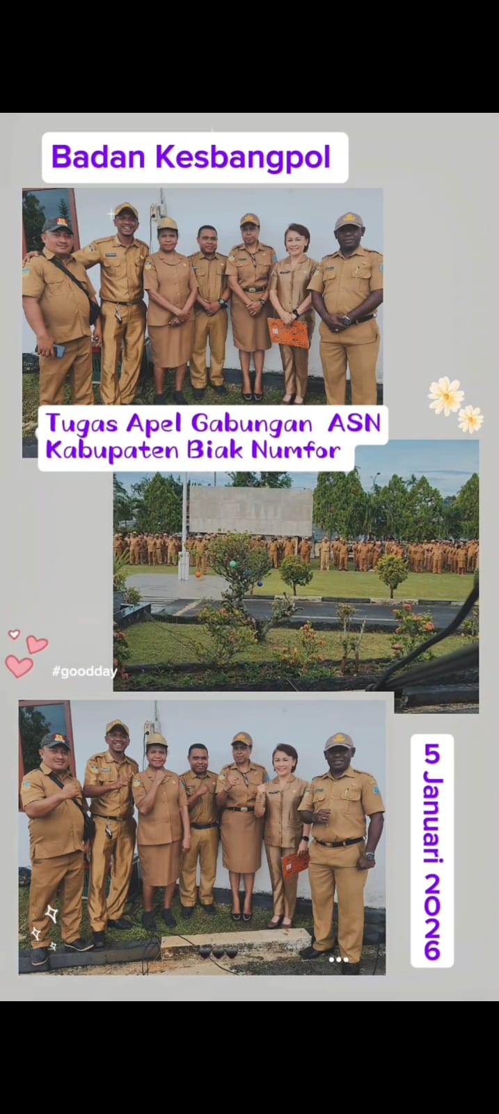 Badan KESBANGPOL Melaksanakan Tugas Apel Gabungan ASN Awal Tahun 2026