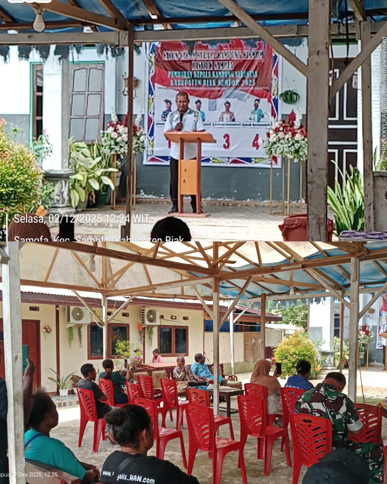 Monitoring Kampanye Bakal Calon Kepala Kampung di Kampung Kinmom Distrik  Samofa