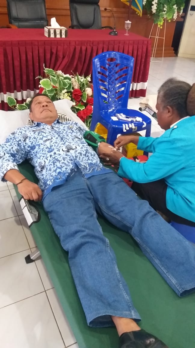 Badan Kesbangpol Turut Berpartisipasi dalam Kegiatan Donor Darah Pada HUT KORPRI KE 54