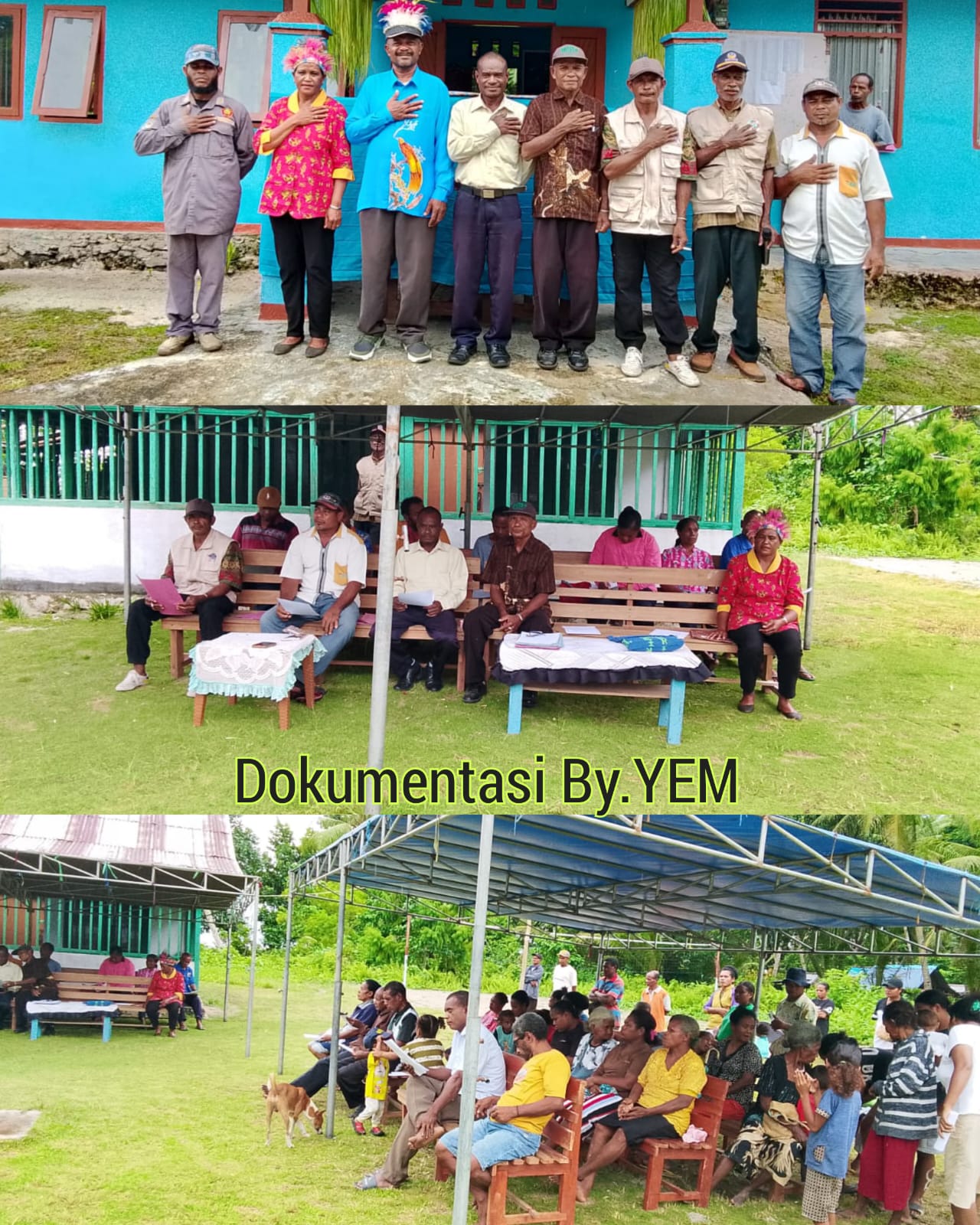 Monitoring Penyampaian Visi & Misi Calon Kepala Kampung di Kampung Yeruboi Distrik Warsa.