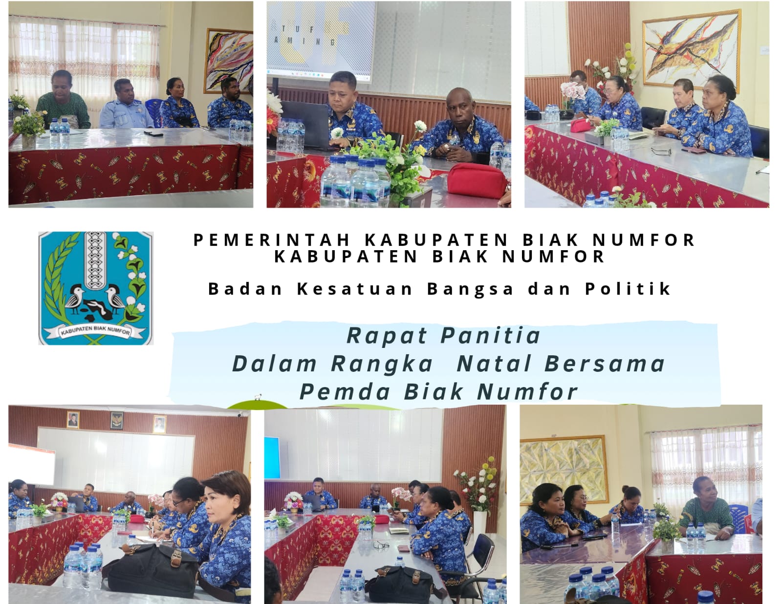 Rapat Panitia Dalam Rangka Natal Bersama PEMDA Biak Numfor