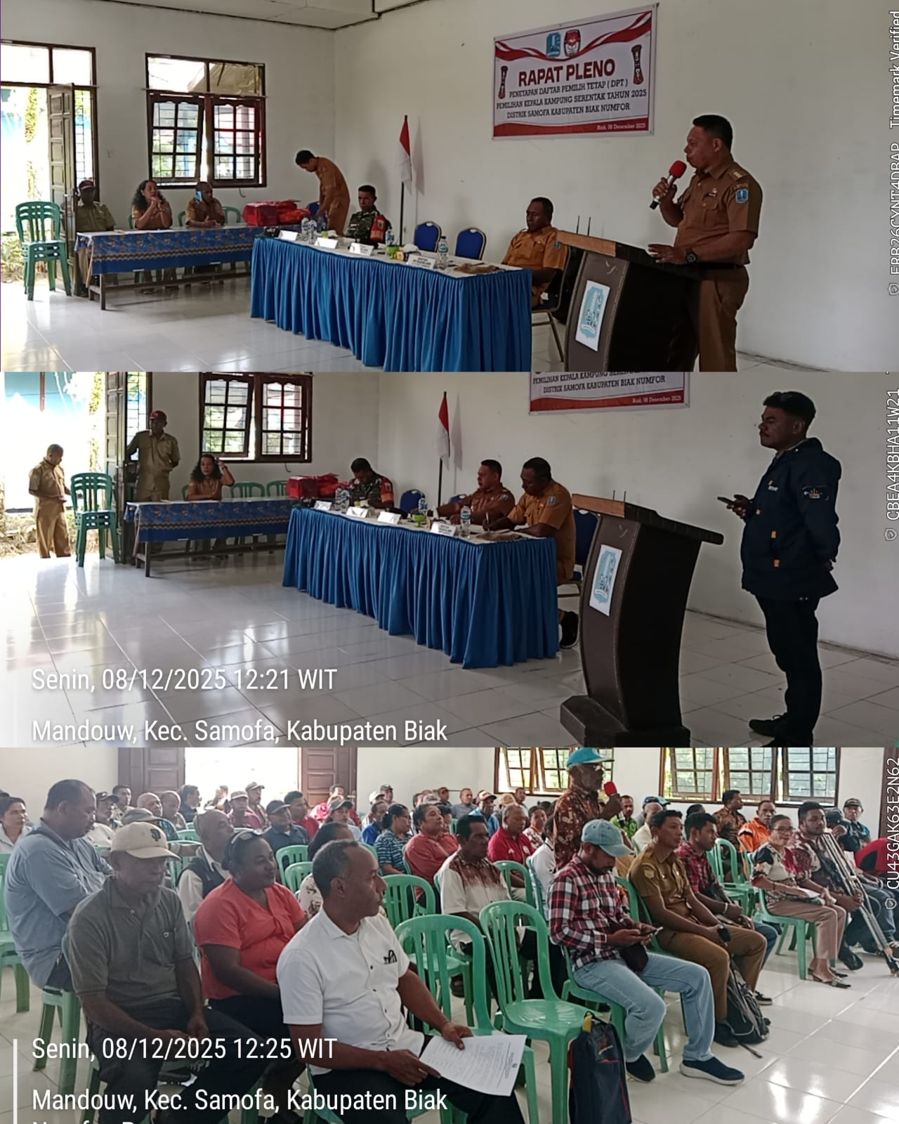 Pemantauan Pelaksanaan Penetapan Daftar Pemilih Tetap Pemilihan Kepala Kampung Se-Distrik Samofa