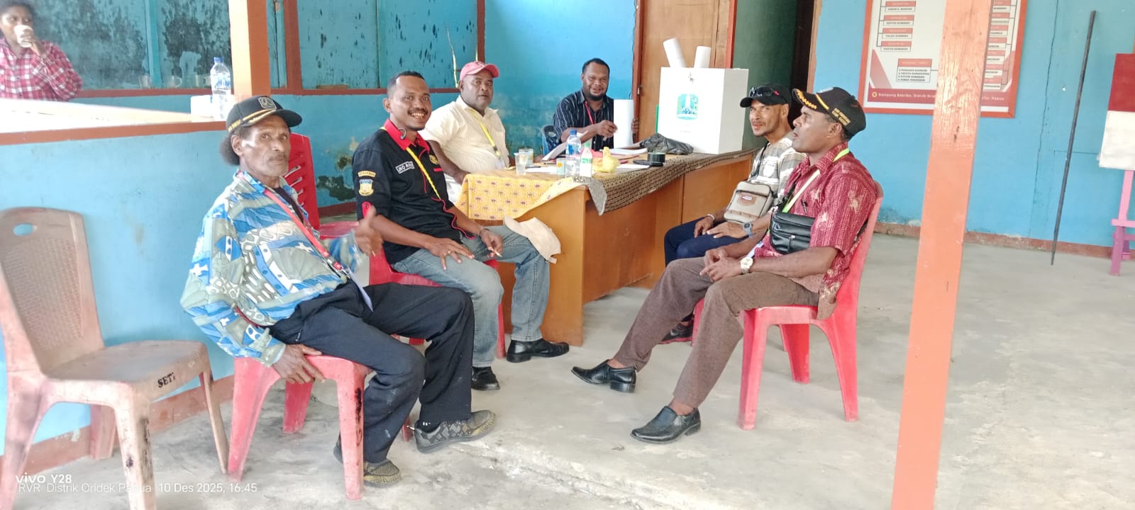 Pemantauan Persiapan Tempat Pemungutan Suara di Distrik Samofa dan Distrik Oridek