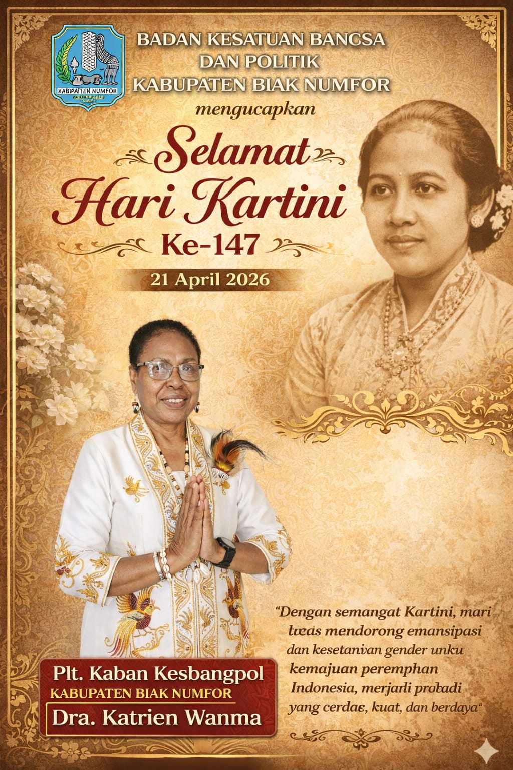 UCAPAN SELAMAT HARI KARTINI