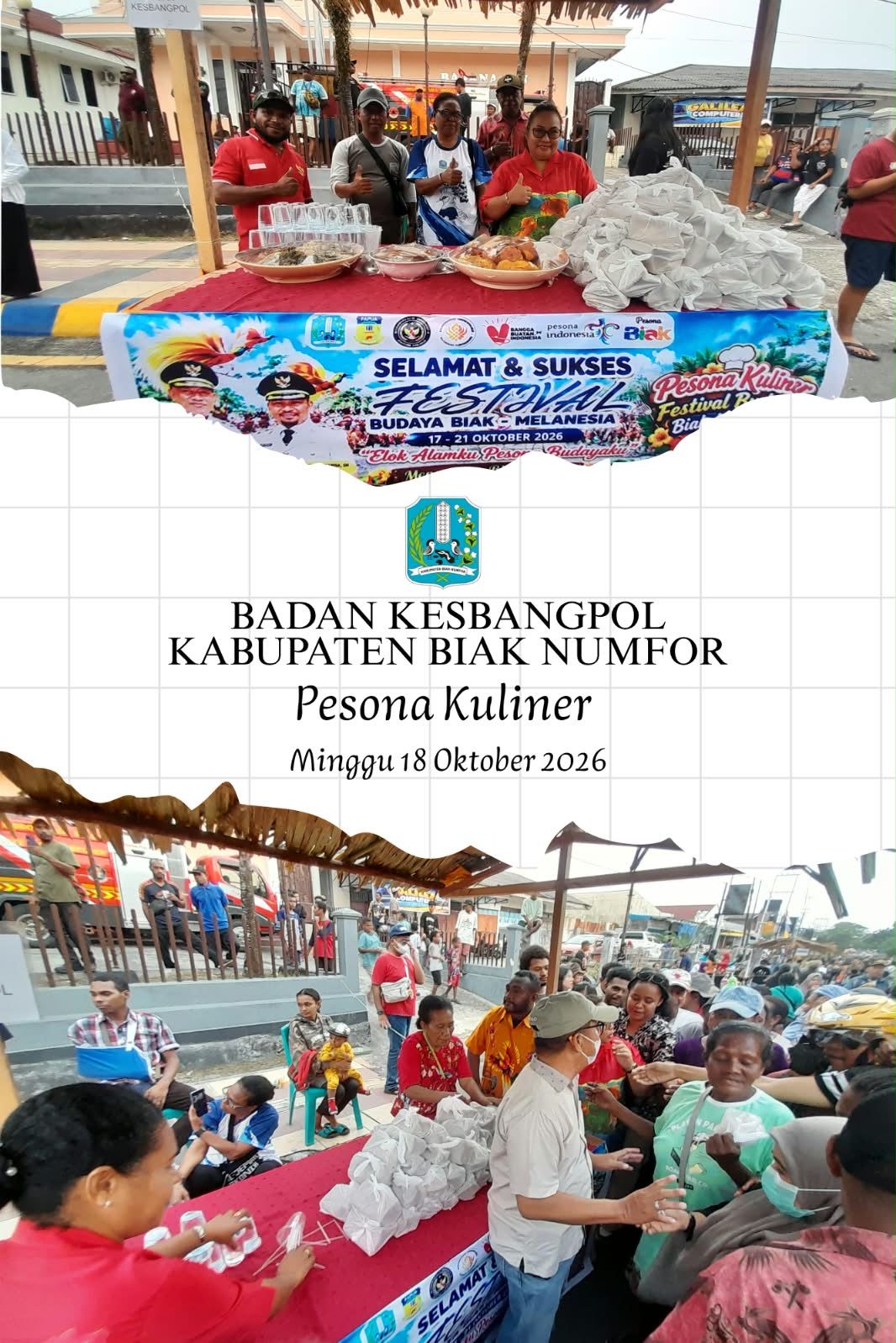 Pesona Kuliner Festival Budaya Biak - Melanesia 2026